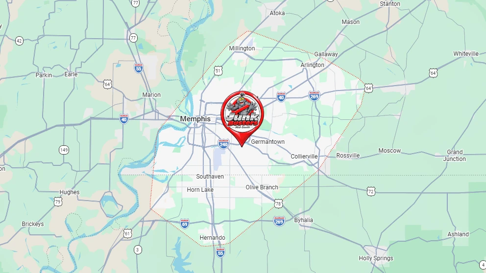 JunkBusters Mid-South map